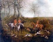 unknow artist Classical hunting fox, Equestrian and Beautiful Horses, 033. painting
